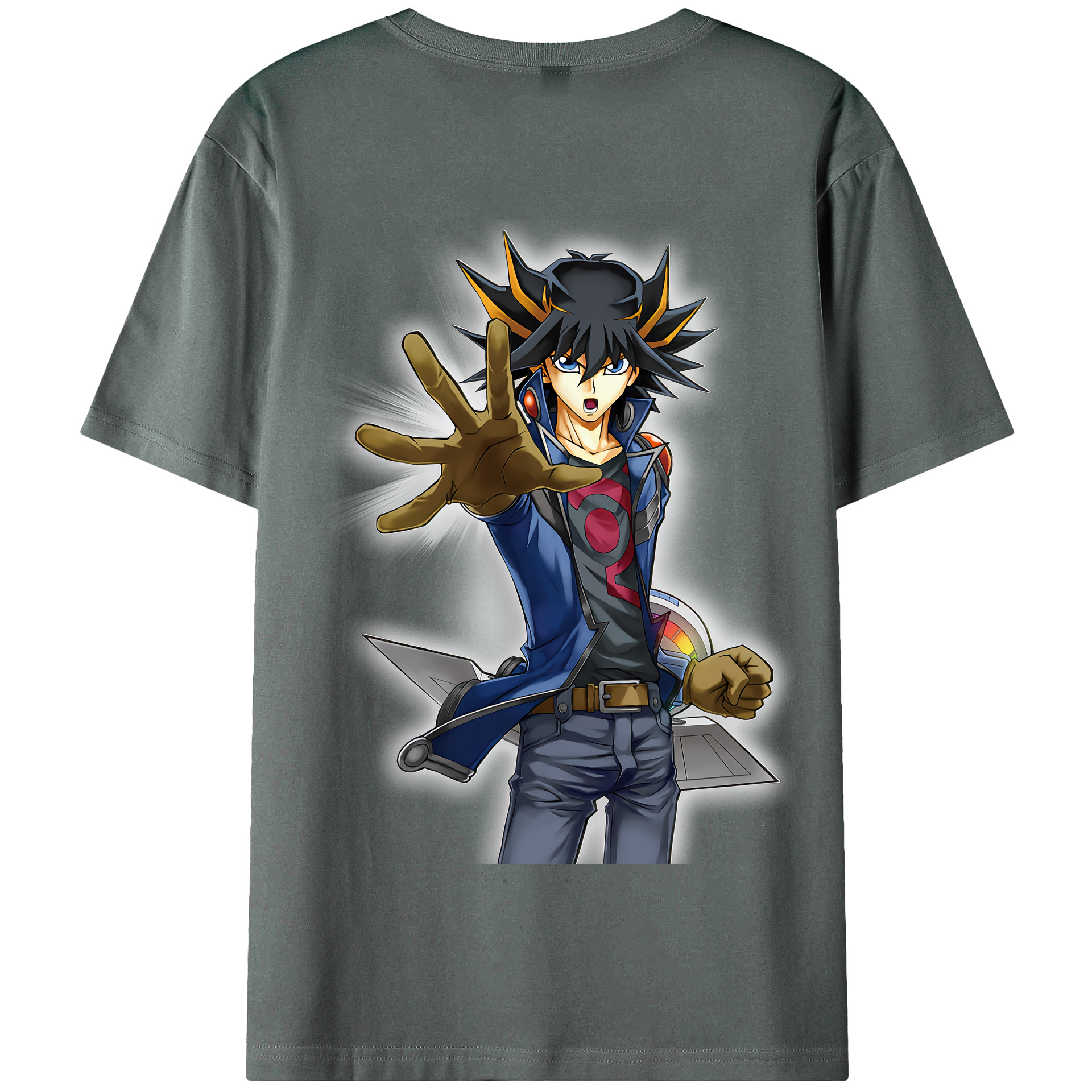 （画像用） 遊☆戯☆王 Yu-Gi-Oh! 綿100％半袖Tシャツ（背面プリント）